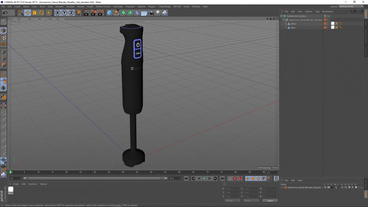 3D model Immersion Hand Blender Mueller