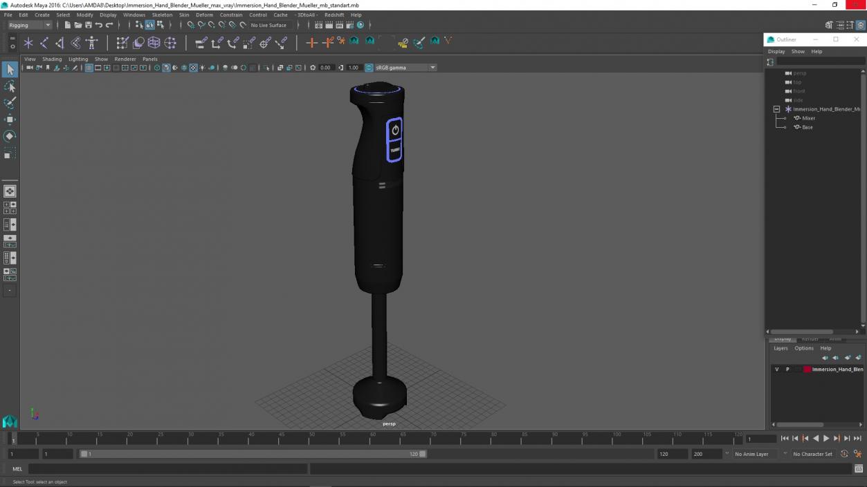 3D model Immersion Hand Blender Mueller