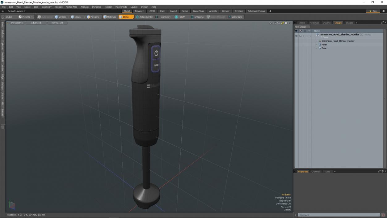 3D model Immersion Hand Blender Mueller