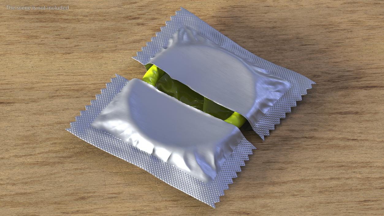 Condom Open Package 3D model