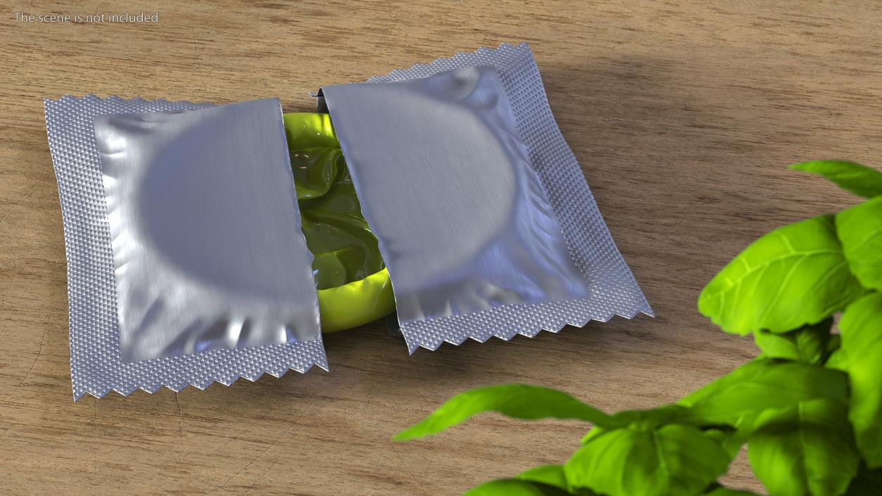 Condom Open Package 3D model