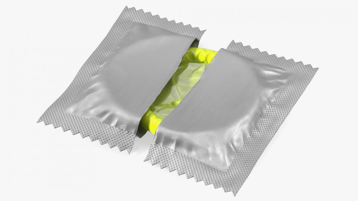 Condom Open Package 3D model