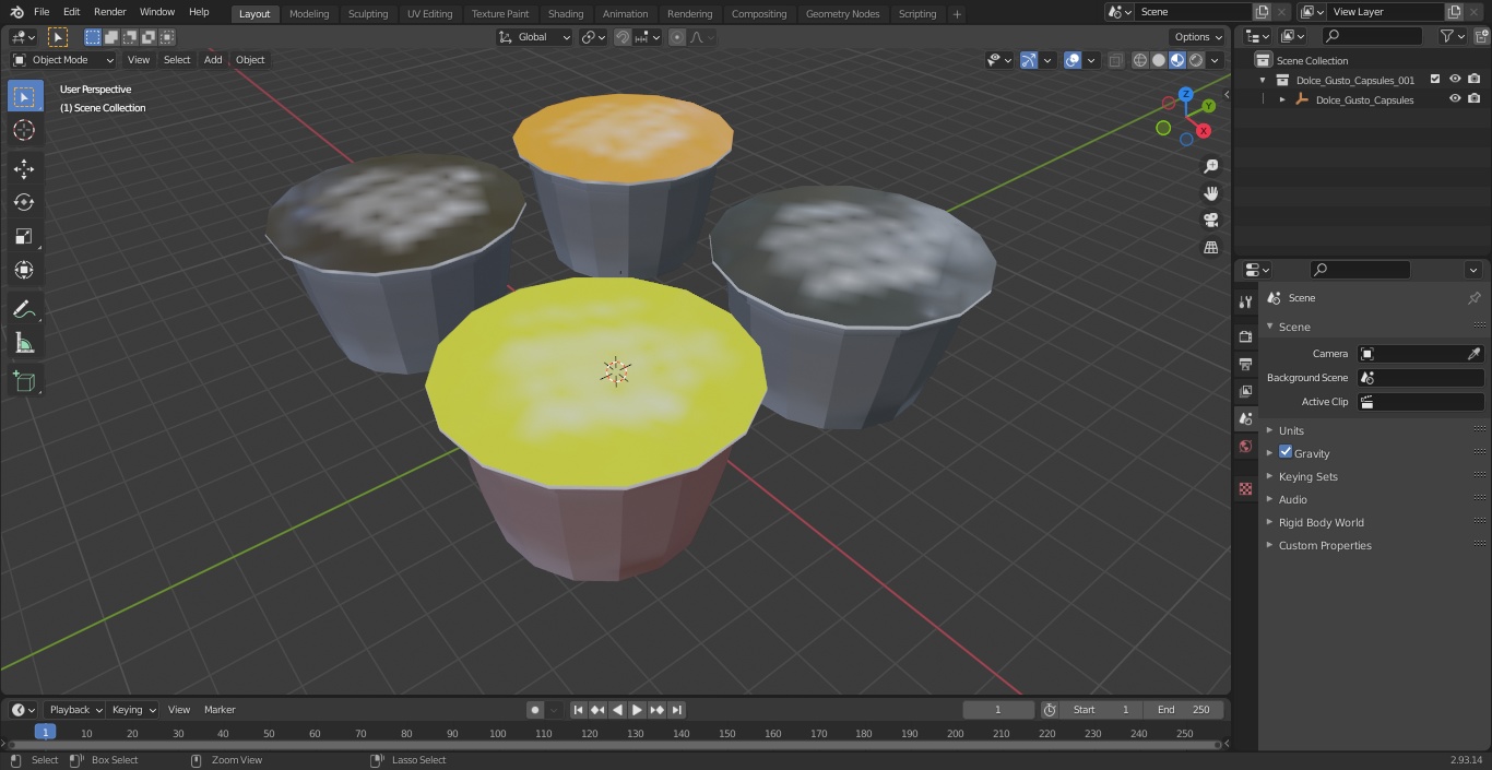 3D model Dolce Gusto Capsules