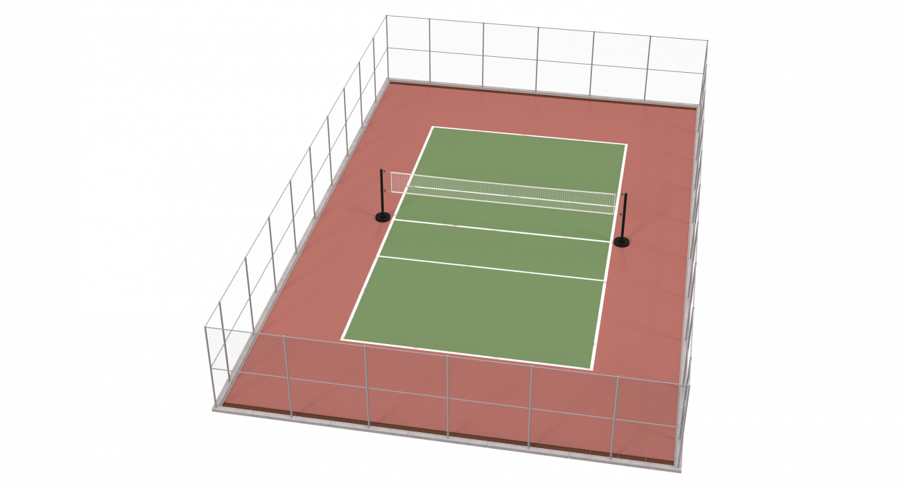 Outdoor Volleyball Court 3D model