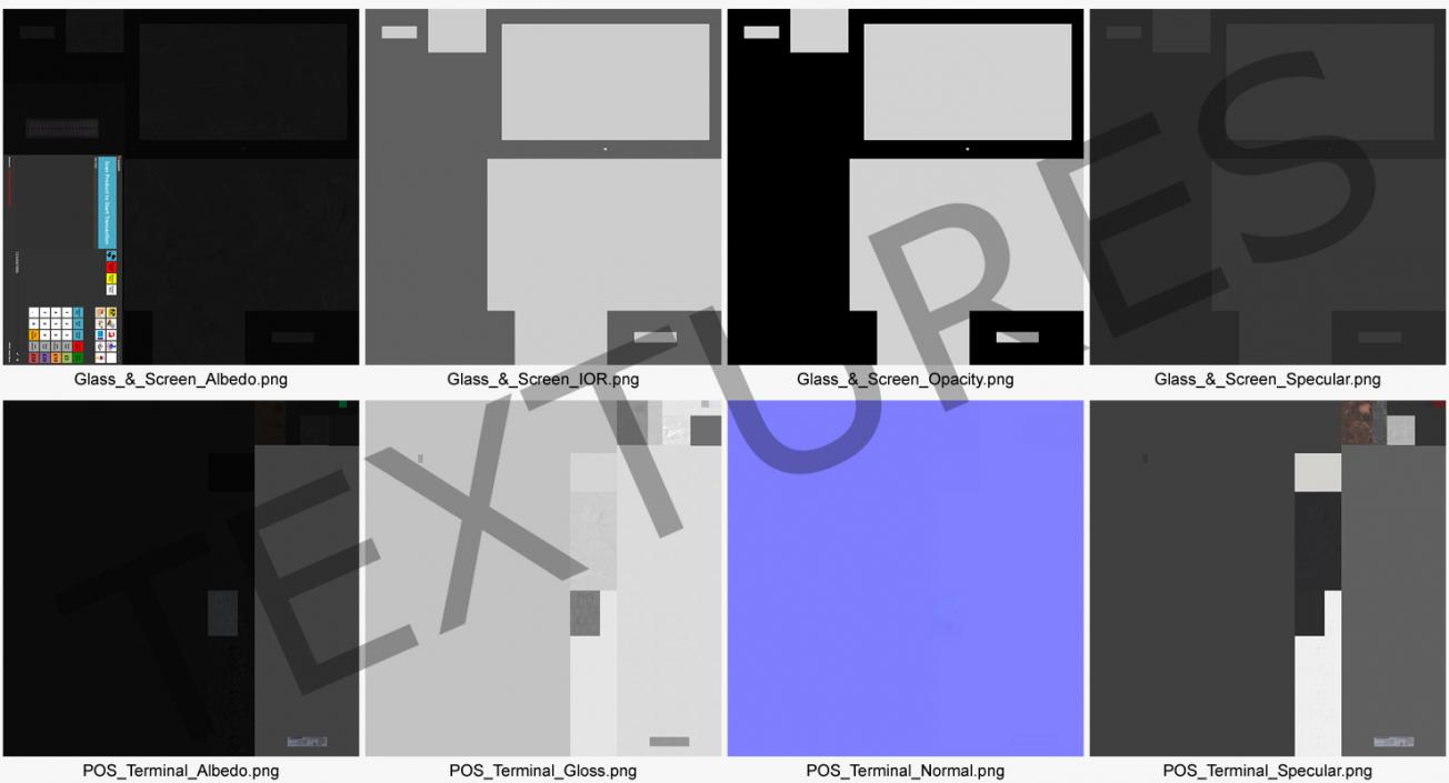 Modern Mobile POS Terminal Generic 3D model