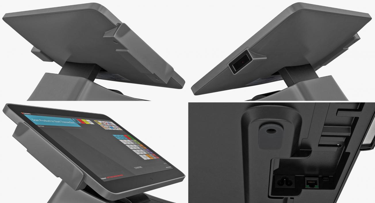 Modern Mobile POS Terminal Generic 3D model