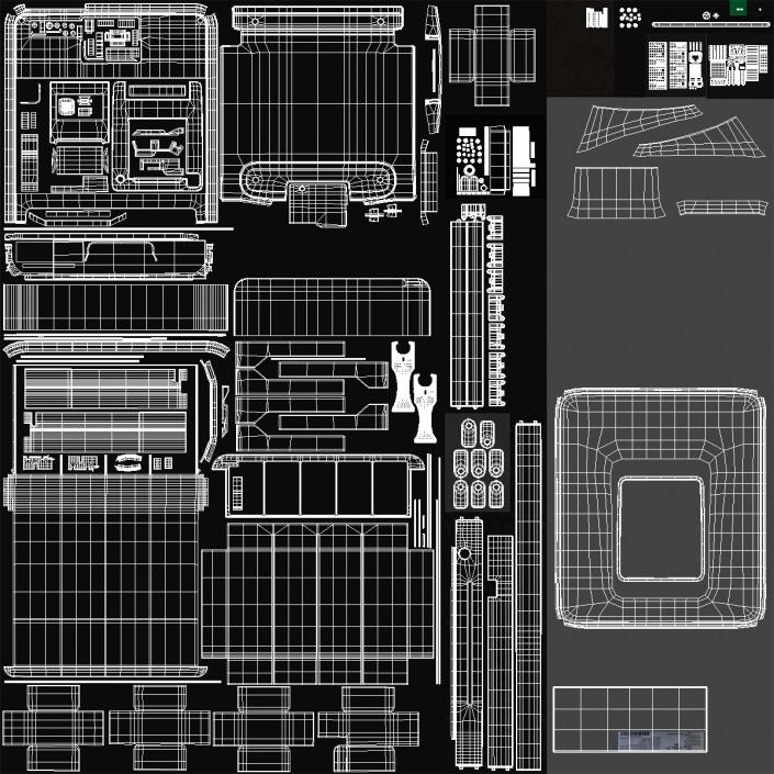 Modern Mobile POS Terminal Generic 3D model