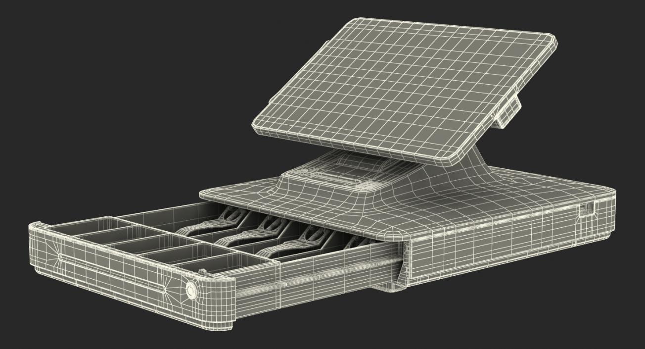 Modern Mobile POS Terminal Generic 3D model