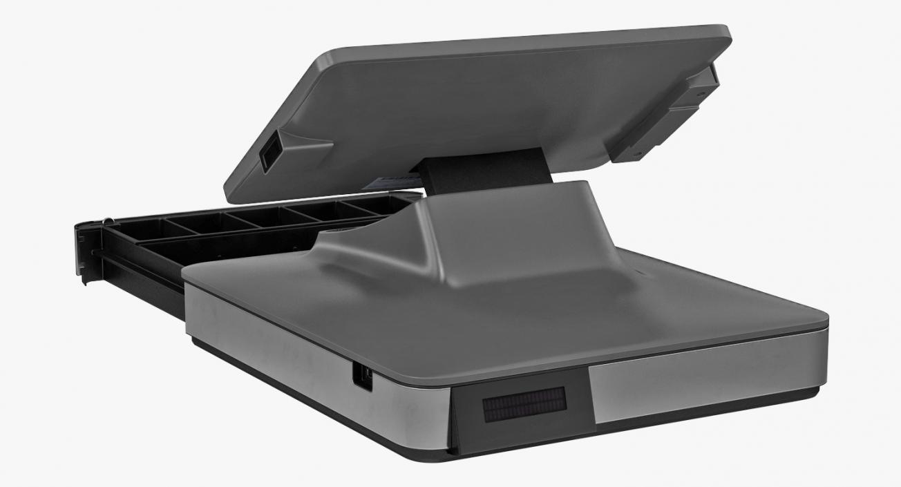 Modern Mobile POS Terminal Generic 3D model