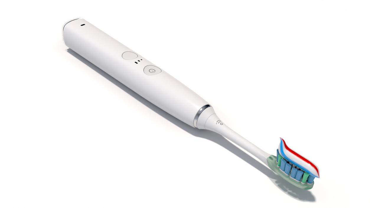 3D model Electric Toothbrush with Toothpaste