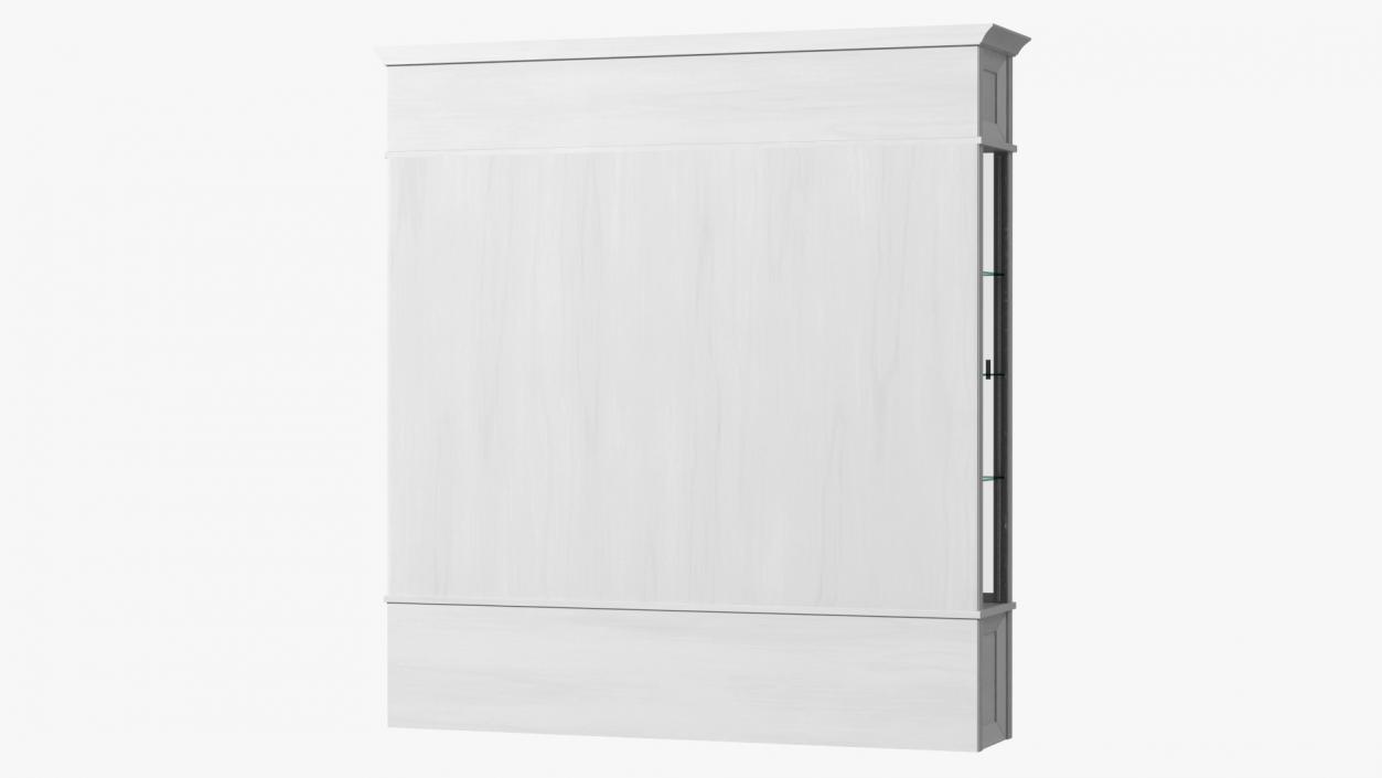 3D model Trophy Display Case White