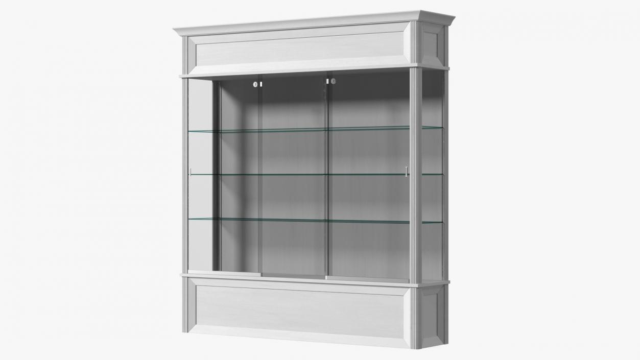 3D model Trophy Display Case White