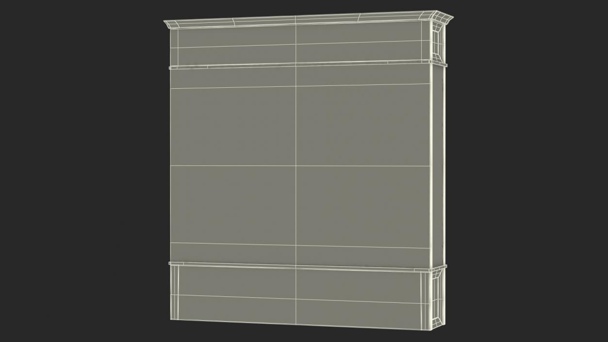 3D model Trophy Display Case White