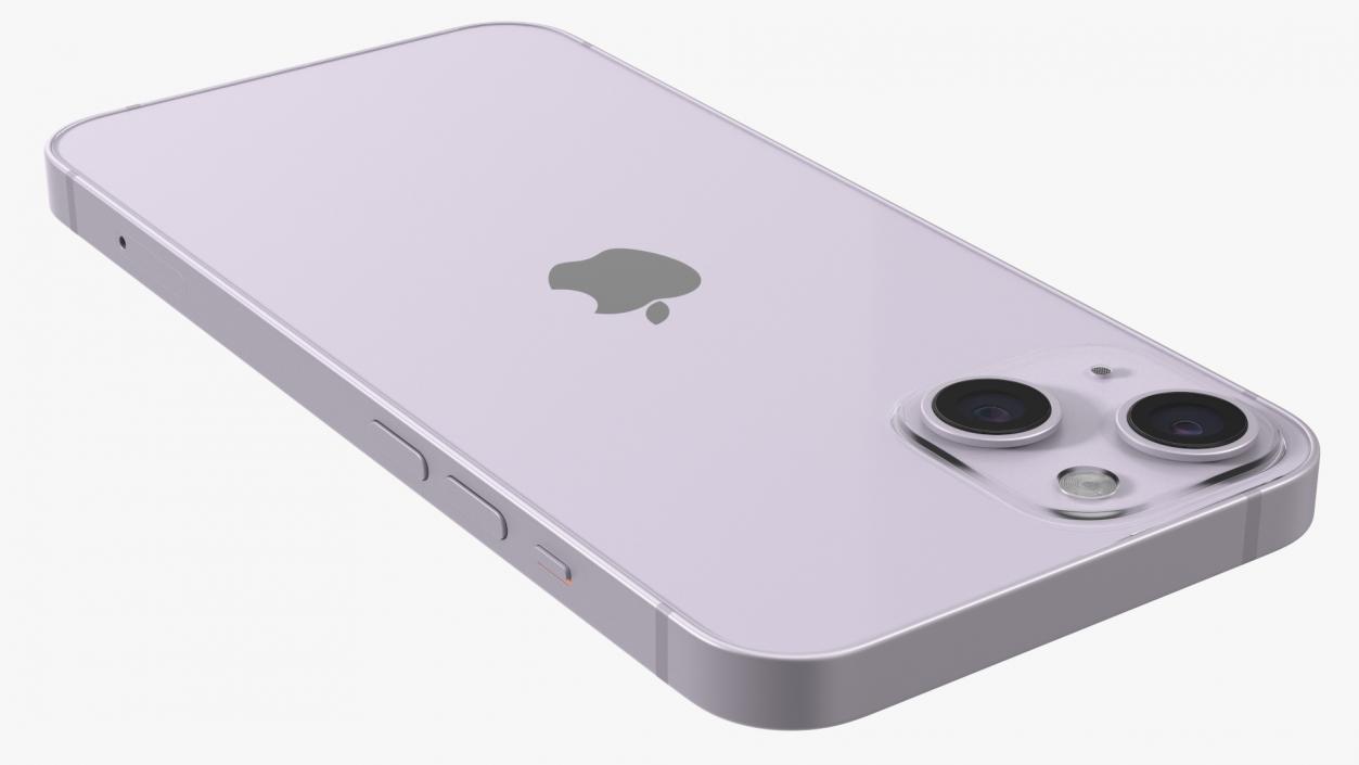 Apple iPhone 14 Purple 3D