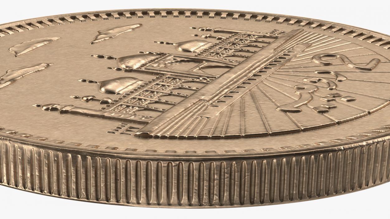 2 Pakistan Rupees Bronze 3D model