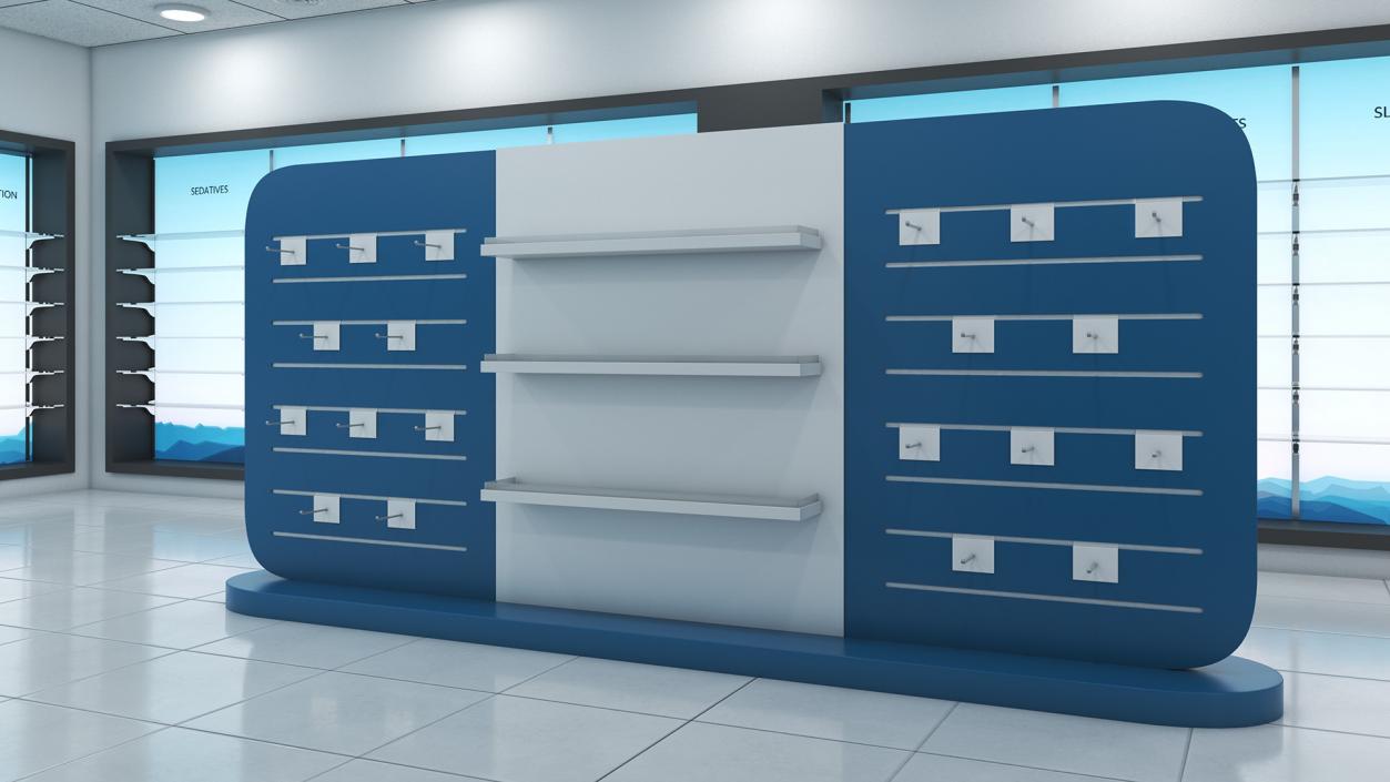 3D Pharmacy Store Interior model