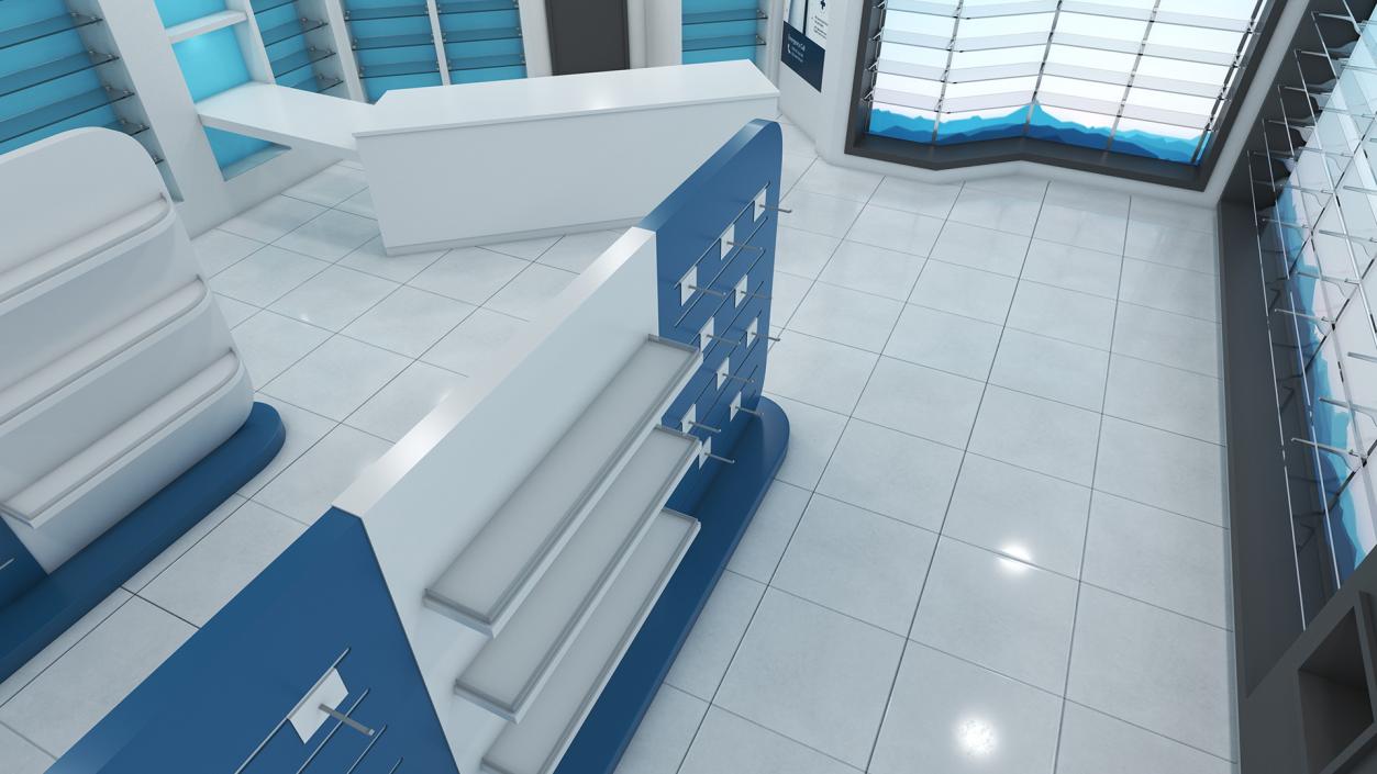 3D Pharmacy Store Interior model