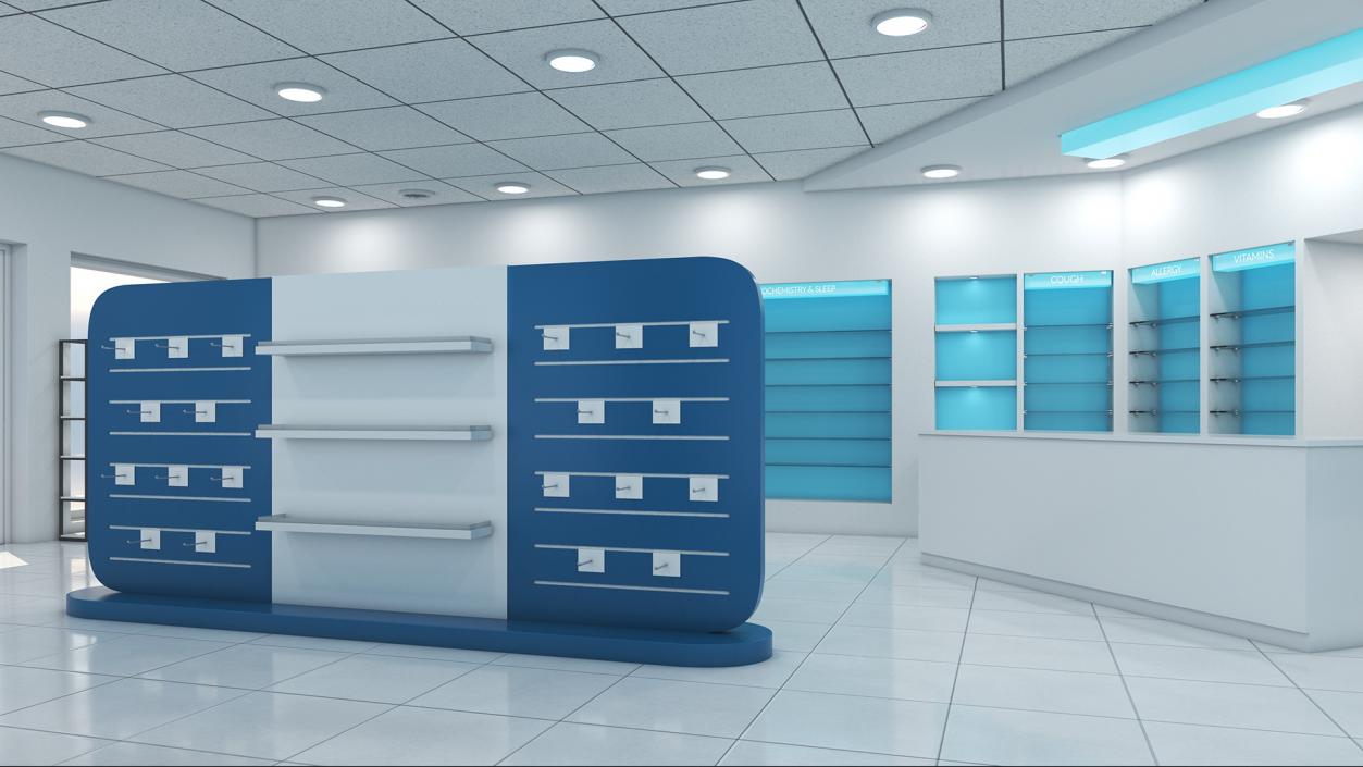 3D Pharmacy Store Interior model