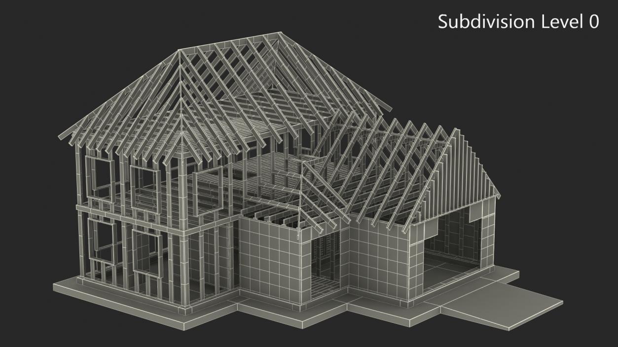 3D model Framed House Construction