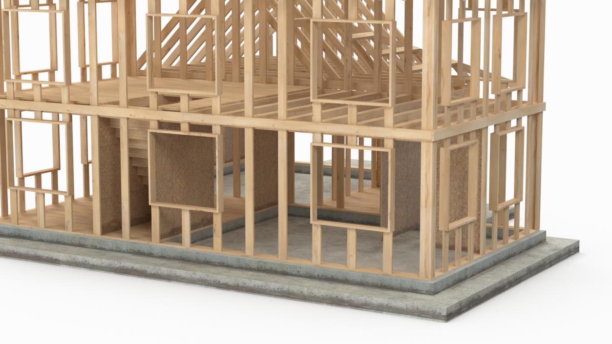 3D model Framed House Construction