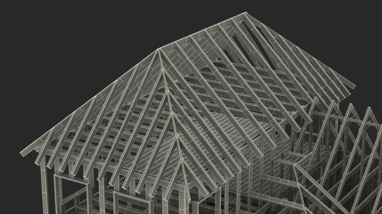 3D model Framed House Construction