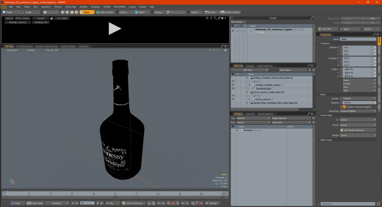 Hennessy VS Luminous Cognac 3D