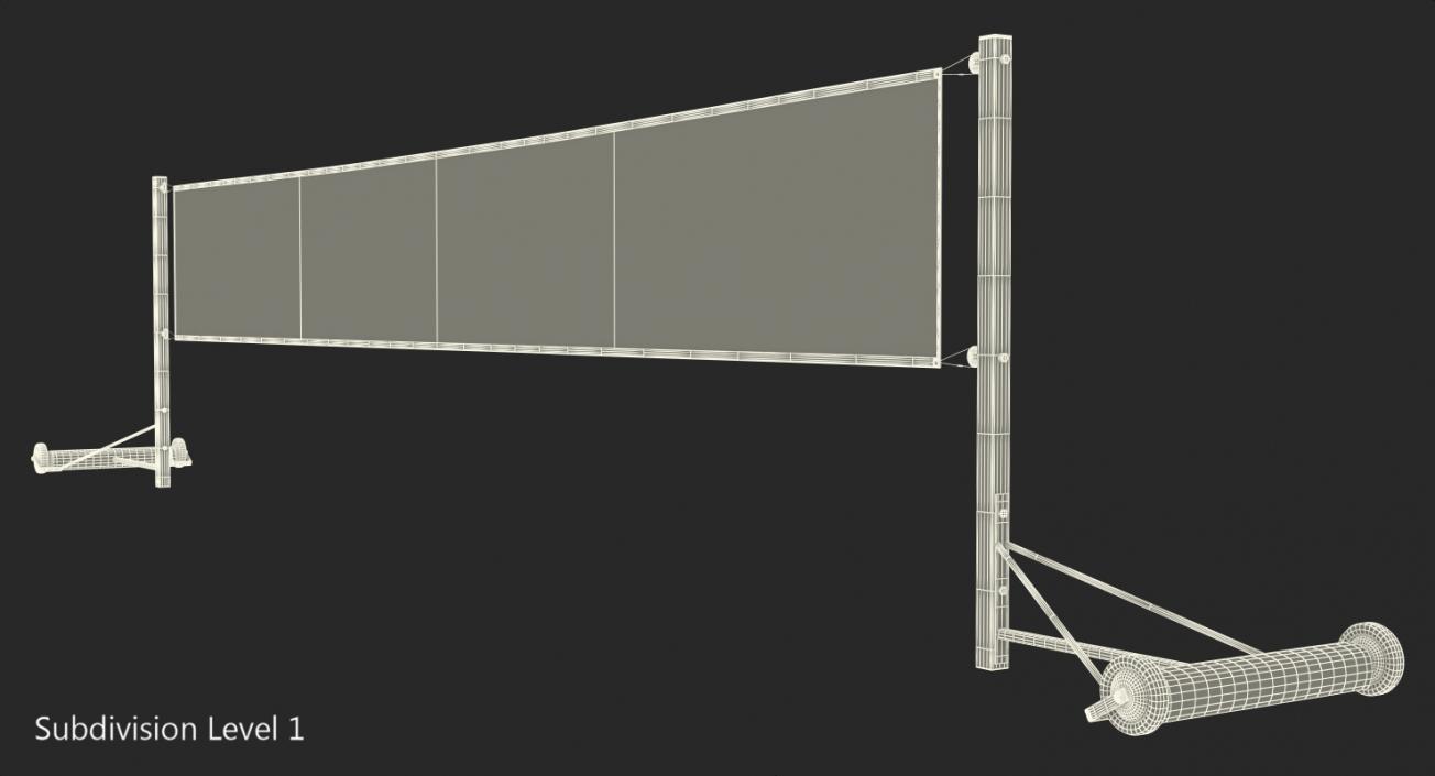 3D Badminton Net model