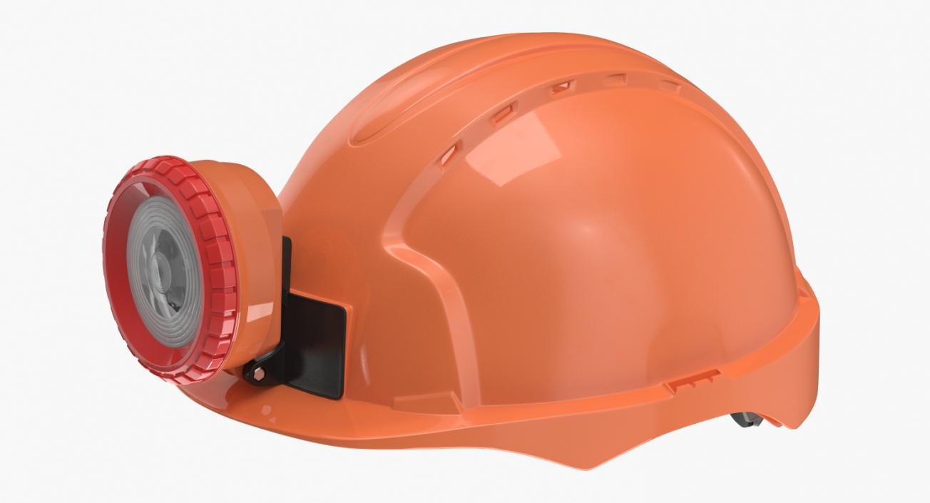 Miner Helmet With Lamp 3D