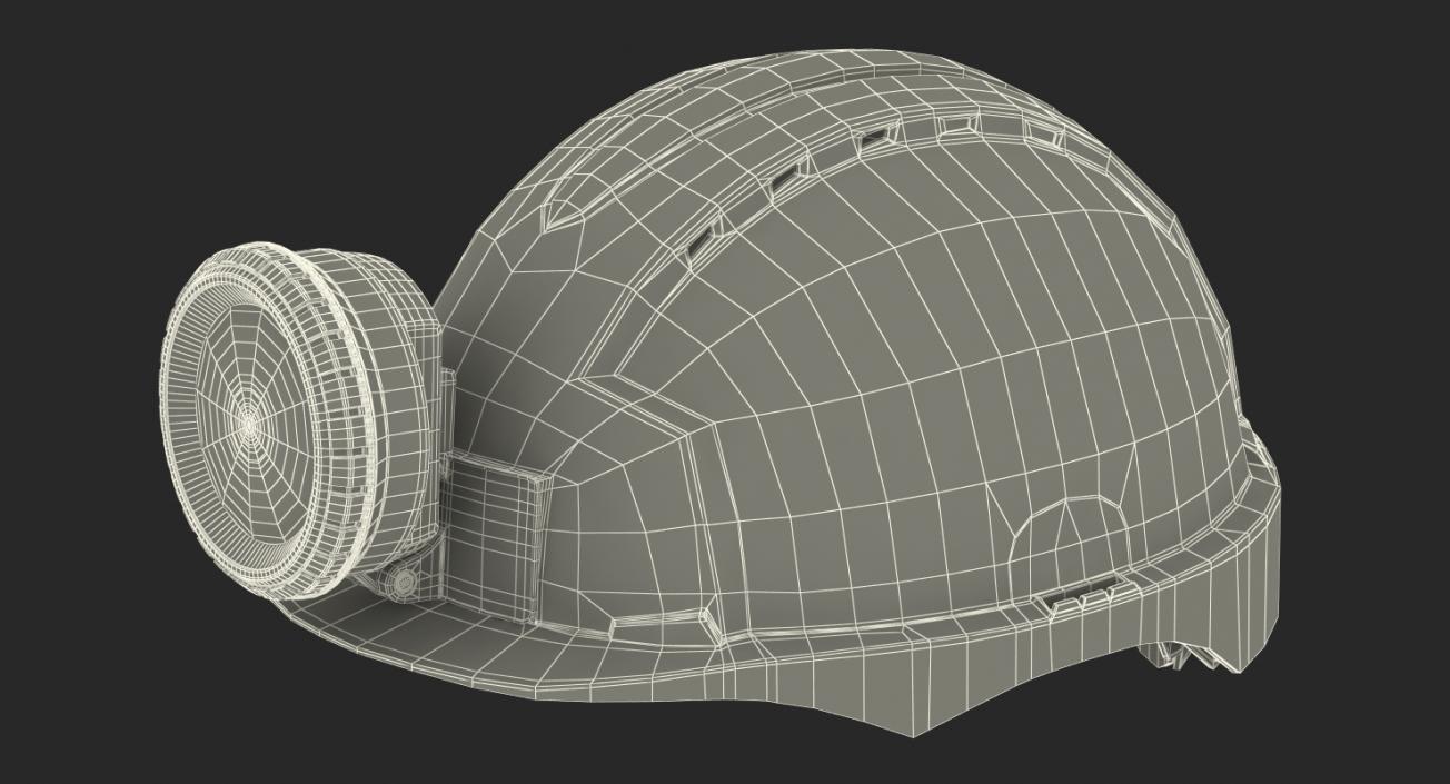 Miner Helmet With Lamp 3D