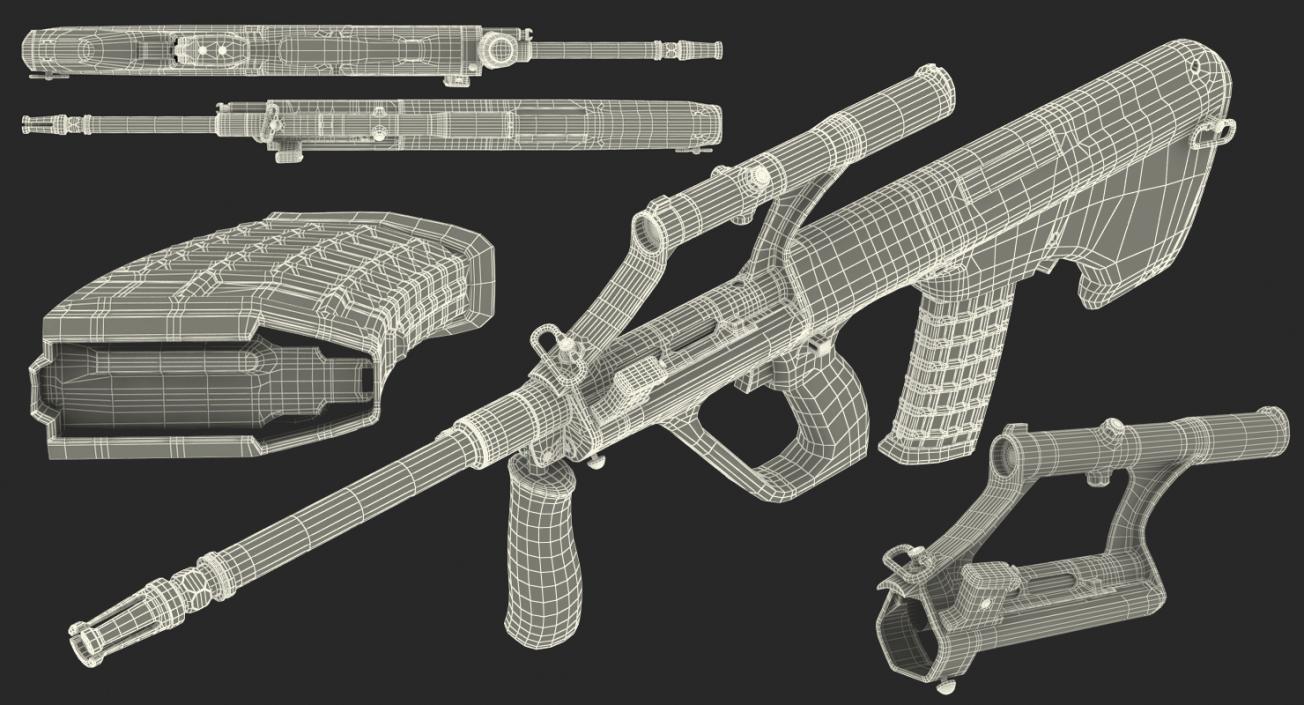 AUG Steyr A1 Austrian Carbine 3D model