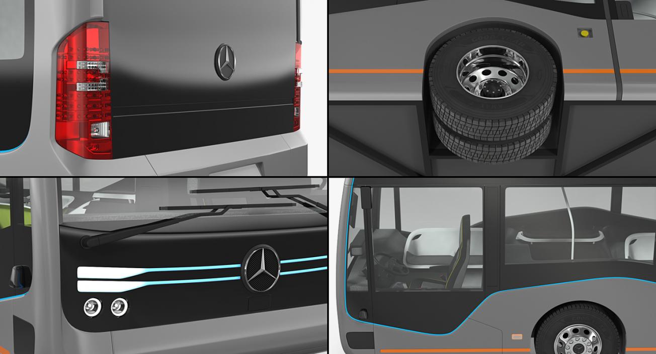 3D model Mercedes Future Bus City Pilot