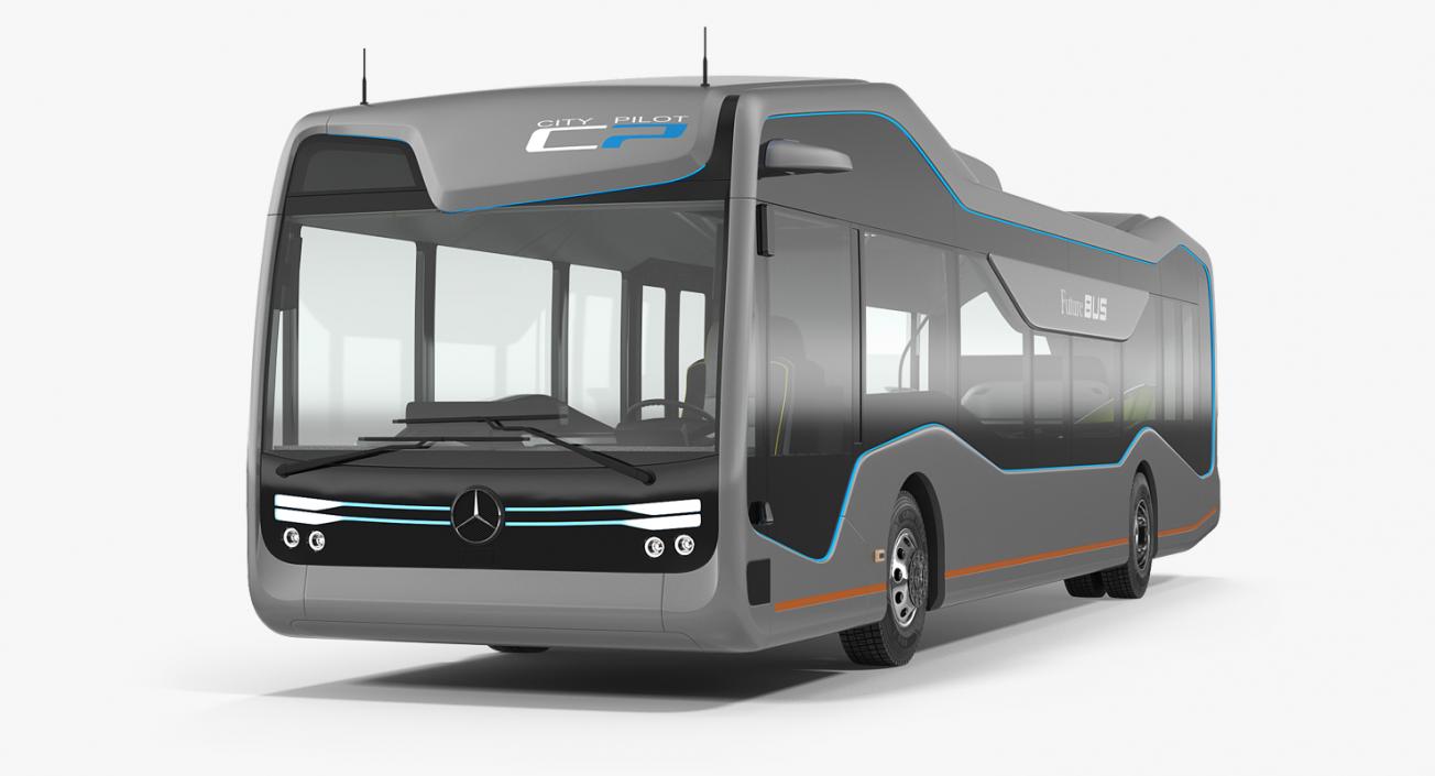 3D model Mercedes Future Bus City Pilot