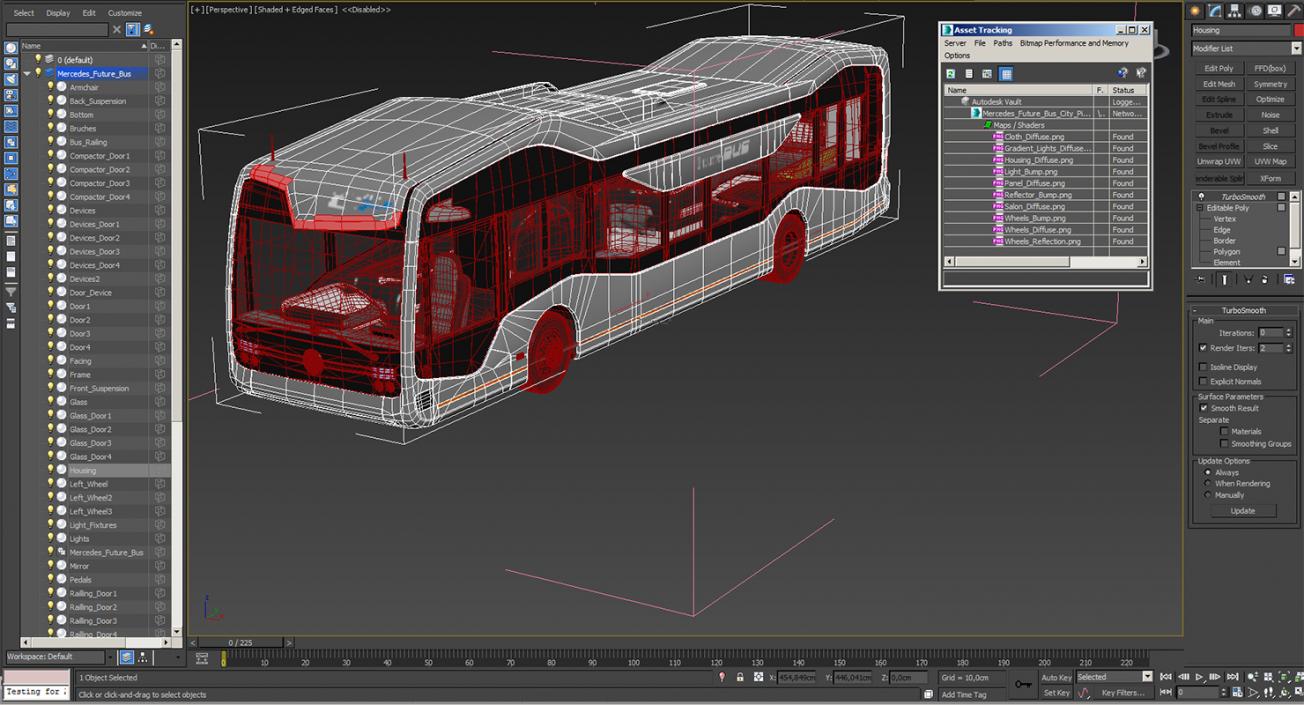 3D model Mercedes Future Bus City Pilot