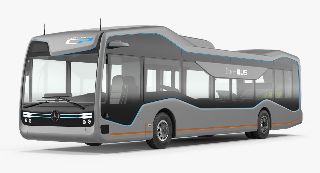 3D model Mercedes Future Bus City Pilot