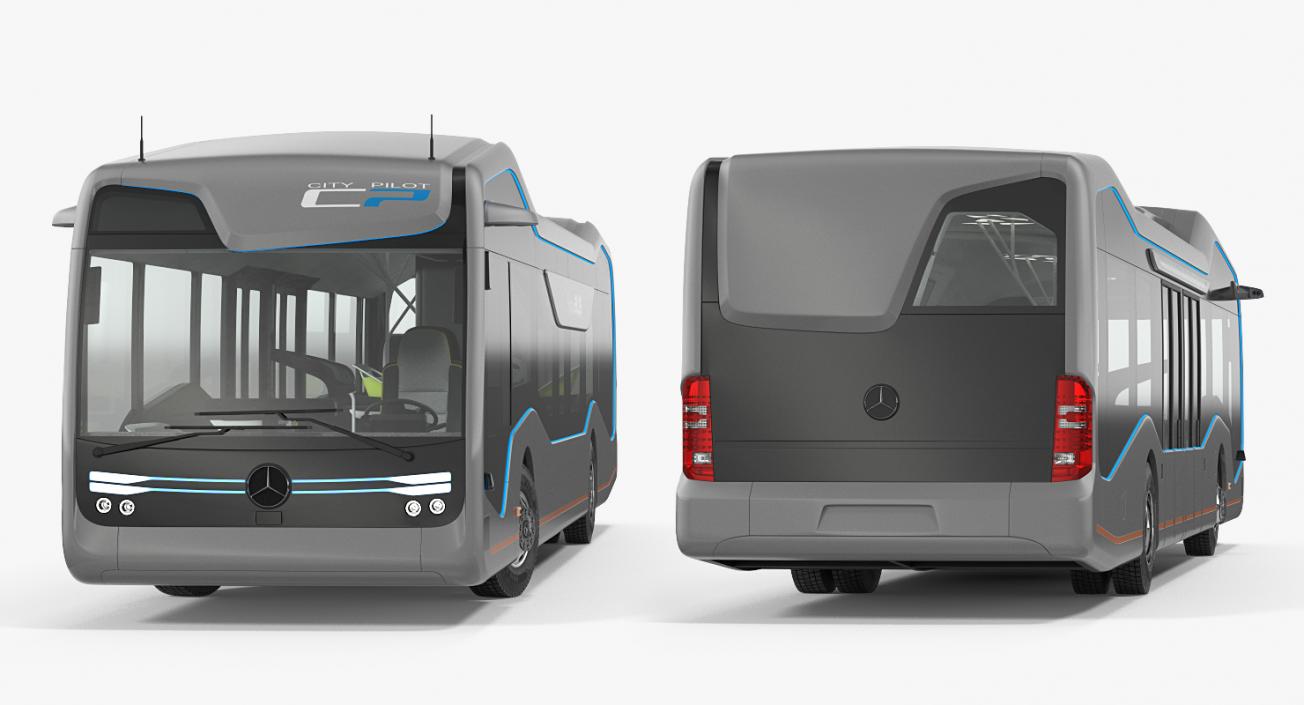 3D model Mercedes Future Bus City Pilot