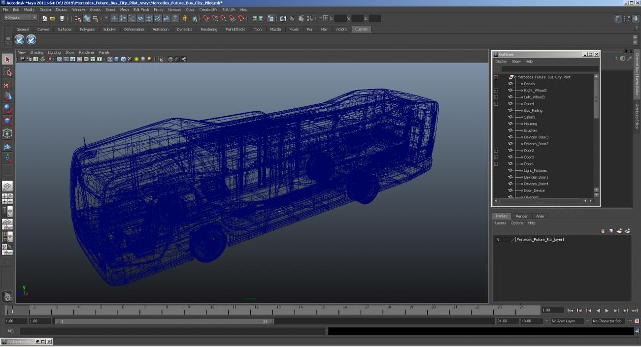 3D model Mercedes Future Bus City Pilot