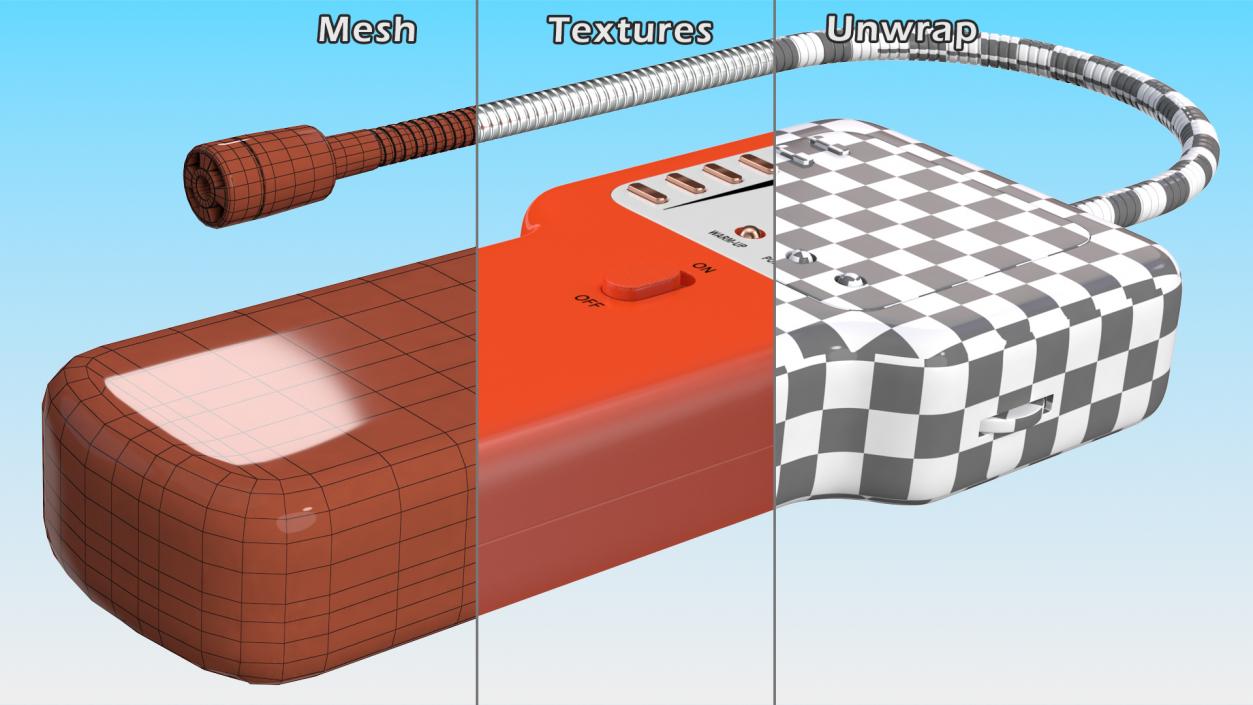 Portable Methane Propane Gas Leak Detector 3D