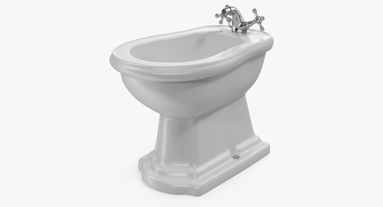 3D Old Style Classic Bidet model