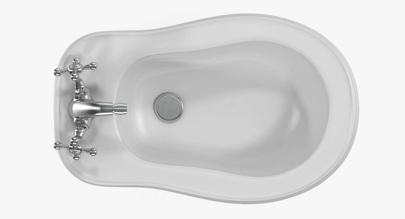 3D Old Style Classic Bidet model