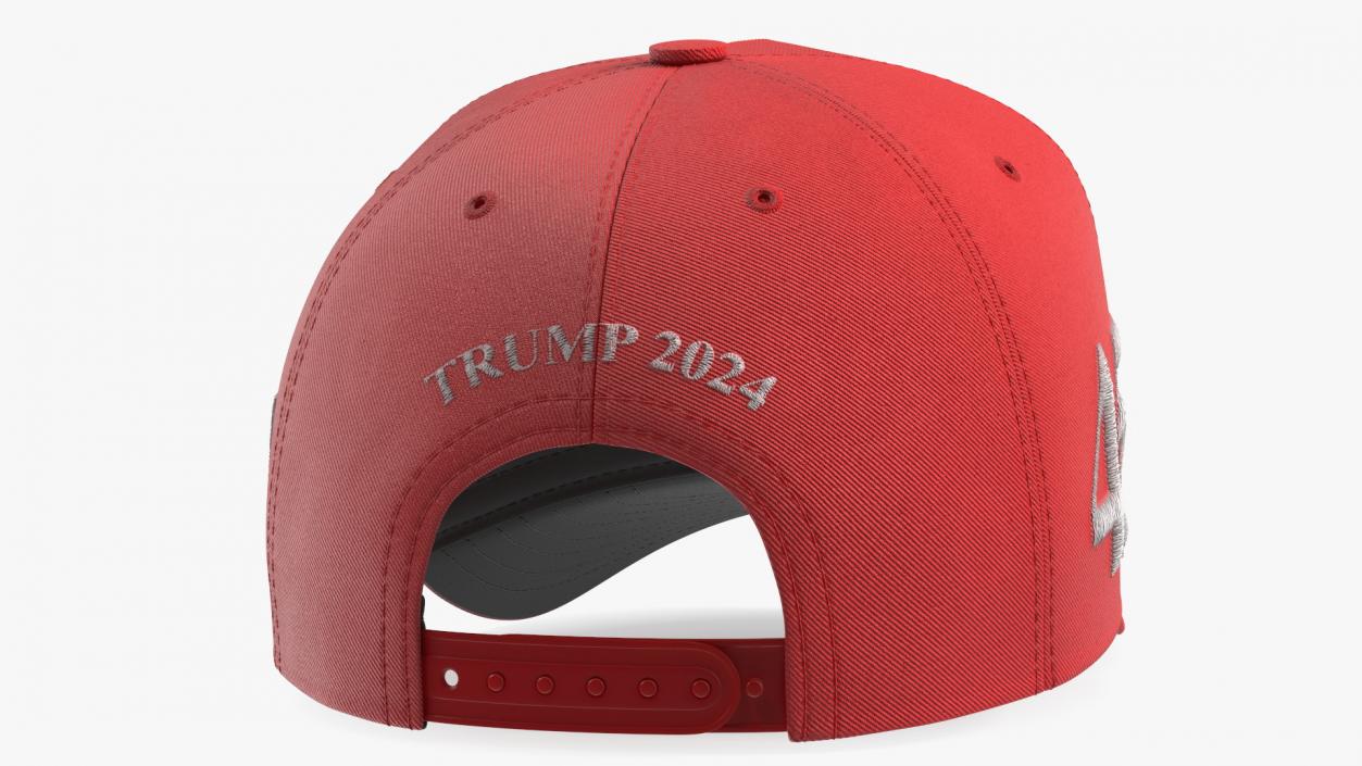 Republican Party Elephant Icon on Trump Baseball Cap 3D