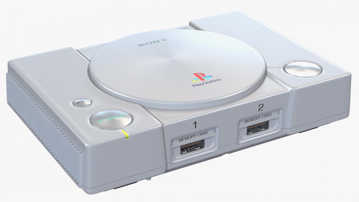 3D Sony Playstation Classic Console with Controller model