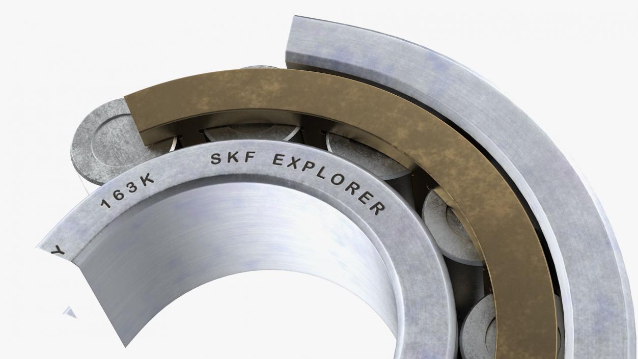 3D model Roller Bearing Cut Inside