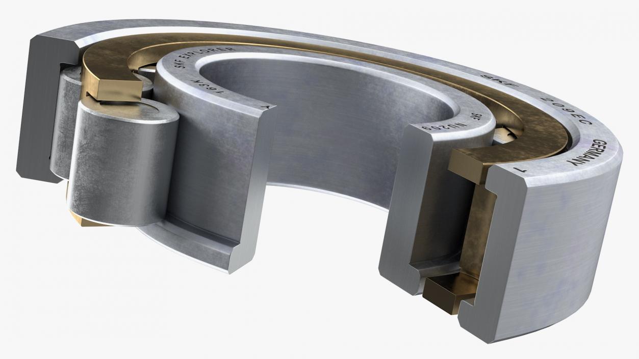 3D model Roller Bearing Cut Inside