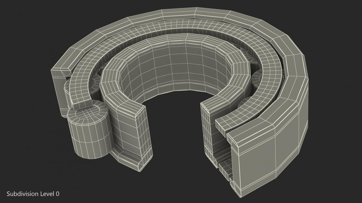 3D model Roller Bearing Cut Inside