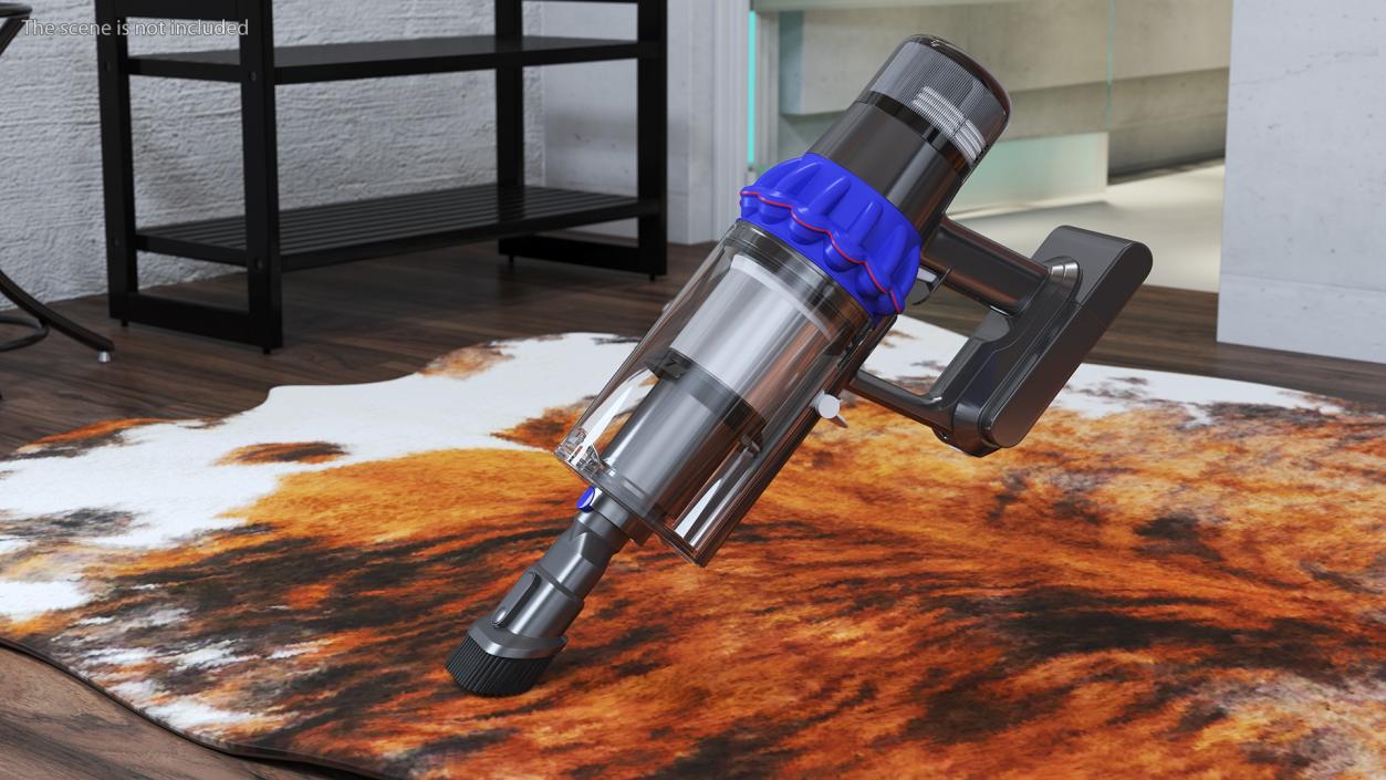 Cordless Vacuum Cleaner with Brush 3D model