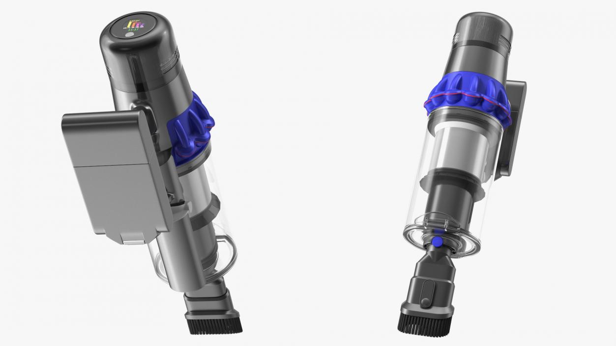 Cordless Vacuum Cleaner with Brush 3D model