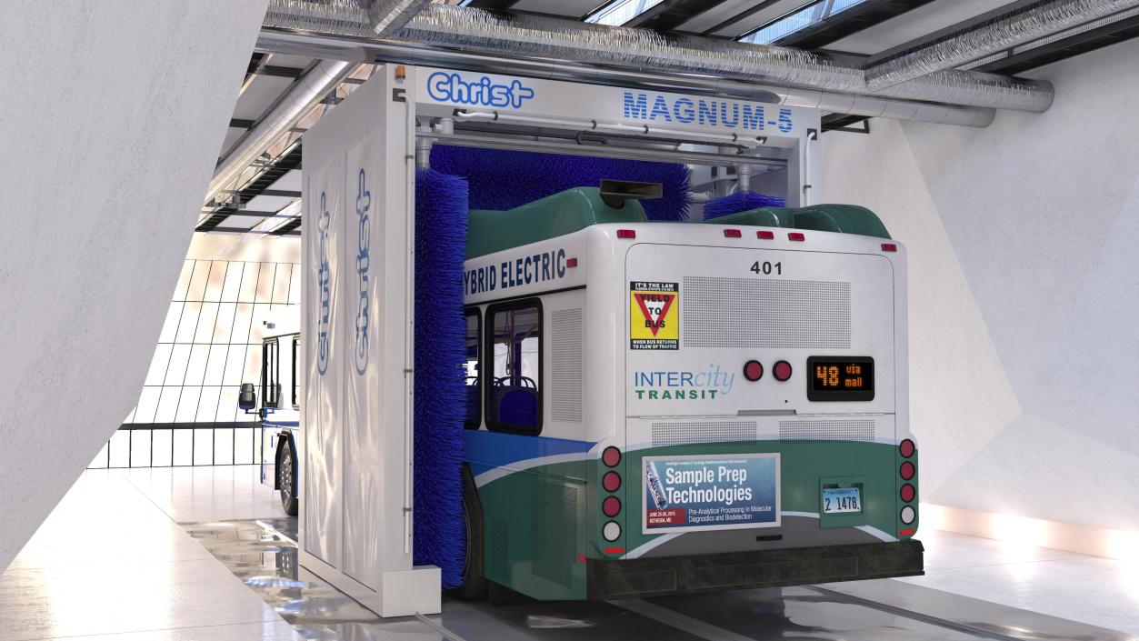 Bus Wash MAGNUM Rigged 3D