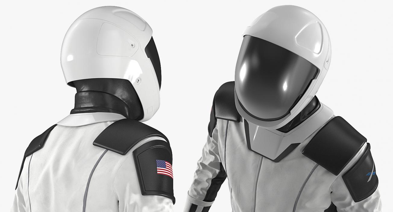 3D model Futuristic Space Suit Standing Pose