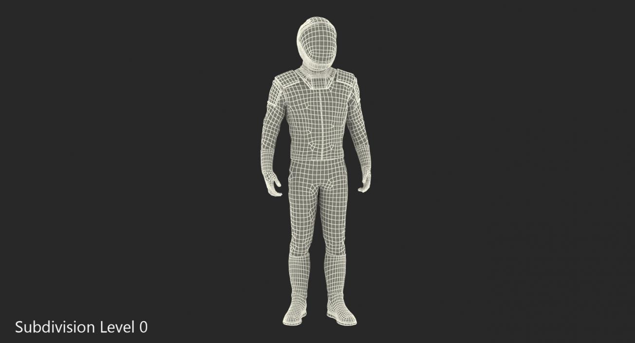 3D model Futuristic Space Suit Standing Pose