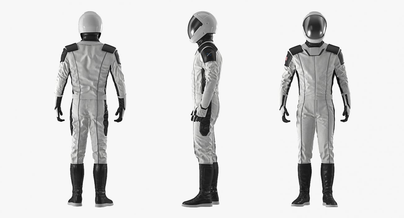 3D model Futuristic Space Suit Standing Pose